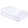 ROYALE LINENS Full Size Flat Sheet Only - Brushed 1800 Microfiber - Ultra Soft & Breathable - Wrinkle & Stain Resistant - Hotel Quality Flat Sheet Sold Separately - Top Sheet for Bed - (Full, White)