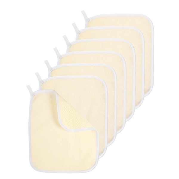 Exfoliating Washcloth for Body and face, 7 Pack Facial Exfoliate Two Sides Body Scrub for Bath, Remove Dead Skin Wipe Wash Cloth Towel for Women and Man