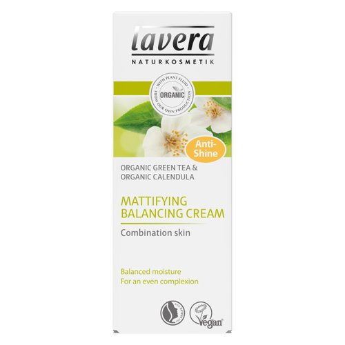 Lavera Mattifying & Balancing Facial Moisturizer, Organic Green tea - Intensive Moisture & Reduce Oiliness (50ml/1.6oz)