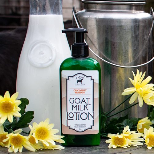 Bates Family Farm Goat Milk and Shea Butter Lotion 8 Oz (Coconut Mango)
