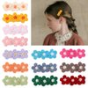 Baby Hair Clips -13Pcs Dasiy Barrettes Sets Fully Lined Hair Pins Bows Wrapped by Cloth Hair Accessories for Baby Girls Infants Toddler Kids