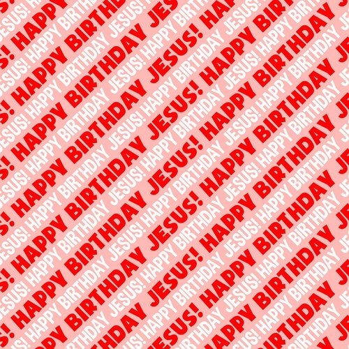 GRAPHICS & MORE Jesus Happy Birthday Premium Gift Wrap Wrapping Paper Roll - Red