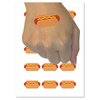 Yummy Hot Dog Temporary Tattoo Water Resistant Fake Body Art Set Collection - 54 1" Tattoos (1 Sheet)