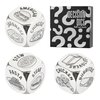 InnoBeta 3 PCS Food Dice Game Food Decision Dice Food Dice for Couple Anniversary Steel Gift for Him Date Night Dice Game Presents from Wife Date Night Christmas Valentine Sweetest Day