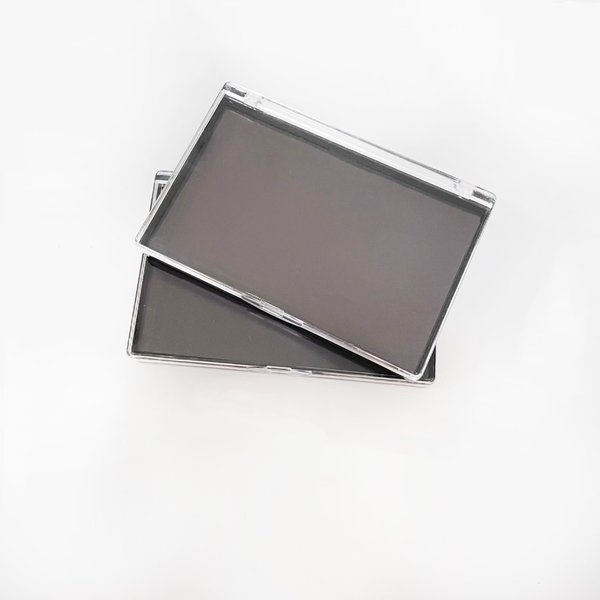 UDTIP 2PCS Small Size Magnetic Makeup Palette Empty Magnetic Palette for Eyeshadows,Powders,Blushers 4.76'' x 3.11'' with 20pcs Metal Stickers