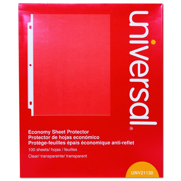 Universal Top-Load Poly Sheet Protectors, Economy, Letter, 100/Box (21130)