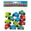 The Dreidel Company Race Car Plastic Easter Eggs, Fillable Easter Eggs, Perfect for Easter Egg Hunt, Surprise Egg, Easter Hunt, Party Favor 2.5" (12-Pack)