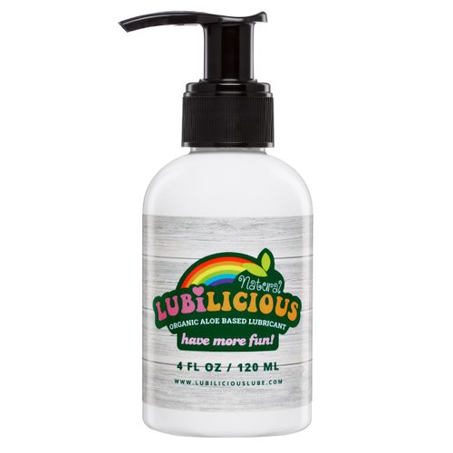 Lubilicious Water Based Lube 4 oz – Infused with Organic Aloe & Hyaluronic Acid – Glycerin Free & Paraben Free – Personal Lubricant – Lube Water Based – Water Based Lubricant – Lubricants for Privacy