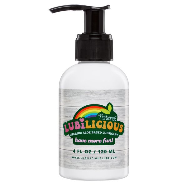 Lubilicious Water Based Lube 4 oz – Infused with Organic Aloe & Hyaluronic Acid – Glycerin Free & Paraben Free – Personal Lubricant – Lube Water Based – Water Based Lubricant – Lubricants for Privacy