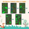 Cerlaza 136 Styles Luminous Animals Temporary Tattoos for Kids Gifts, Jungle Theme Party Supplies Favors for Boys and Girls, Safari Zoo Wild One Birthday Decorations Toddlers Tatoo-10 Sheets
