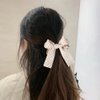 Big Bow Hair Clips with Long Tail Bowknot Hair Clip Barrette for Women Girls Bow Knot Hair Clip with Coffee Color Spots Bows Hair Accessories for Women Girls