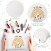 Coume 10 Pcs Rainbow Canvas Makeup Bags Bulk Inspirational Quotes Cosmetic Bags Zipper Personalized Encouragement Travel Pouch Toiletry Bag Women Girls Teacher Friend Birthday Graduation Gifts