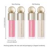 KYDA 2 Colors Liquid Blush and Highlighter, Natural Matte Face Blush High Glossy Liquid Illuminator, Silky Lightweight Blendable, Cool Pink & Champagne