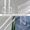 Coward 2 Pcs/Set Clear Acrylic Scrunchie Holder Hair Band Organizer Hair Ties Display Stand for Girls Women (Acrylic 8.6 inch Tall)
