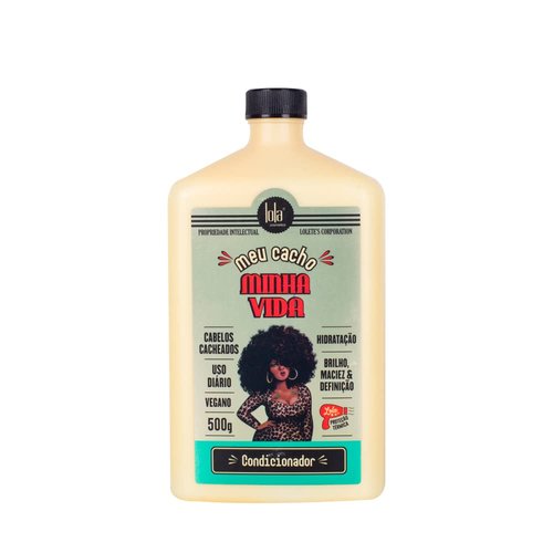 Lola From Rio - Meu Cacho Minha Vida - Hair Conditioner, Nourishes Curly, Frizzy, Dehydrated, Brittle Curly Hair 17.6 Oz