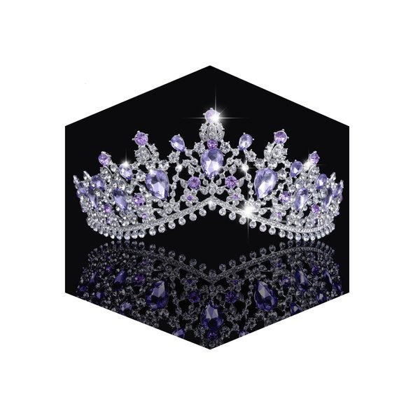 Kamirola - Queen Crown and Tiara Princess Crown for Women and Girls Crystal Headbands for Bridal, Gothic Halloween Costumes for Women Prom Christmas Wedding Birthday Prom Pageant Party