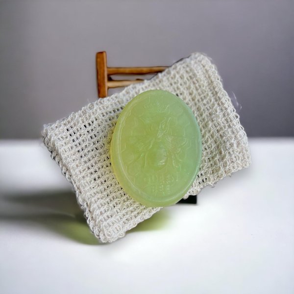 Bee-Youtiful Beauties Eucalyptus Honey Bee Face Soap Bar | Natural Ingredients Bar Soap for Face and Body | Healthy and Glowing Skin | Ingredients Leaving Skin Soft and Hydrating