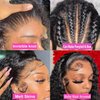 PXTPXT 360 Lace Front Wigs Human Hair Pre Plucked Deep Wave Lace Front Wigs Human Hair Wigs for Black Women with Baby Hair Natural Hairline Deep Culy 360 Full Lace Human Hair Wigs 22 Inch