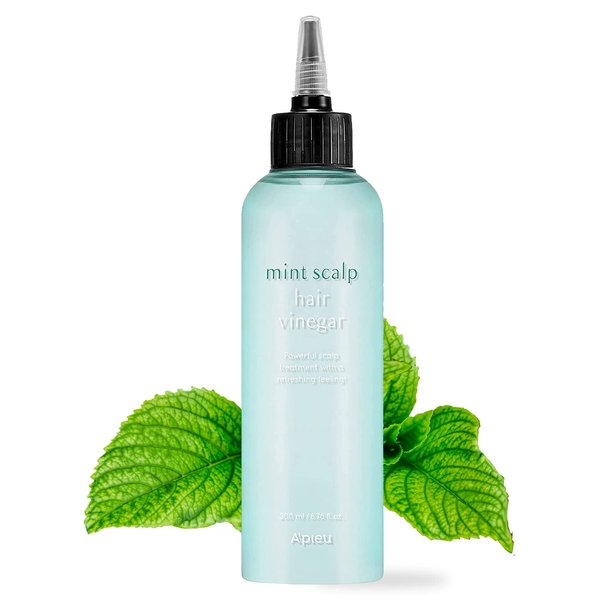 A'PIEU Mint Hair Vinegar Rince 6.76 fl oz - Advanced Scalp Treatment for Oil Control, Hydrating & pH Balancing | Clarifies & Refreshes