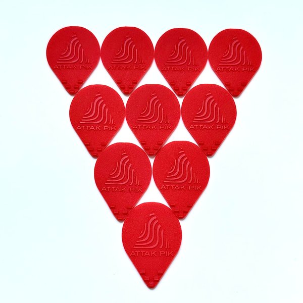 Acoustik Attak Ambush Edgy Guitar Pick – Aggressive 12-String Effect, Enhanced Percussive Tone, Ideal for Electric & Acoustic Guitars | 10 Pack