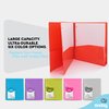Poly 8 Pocket Organizer File Folder Letter Legal Document Organizer Perfect for Office, College, School and More (Pack of 6) - by Emraw