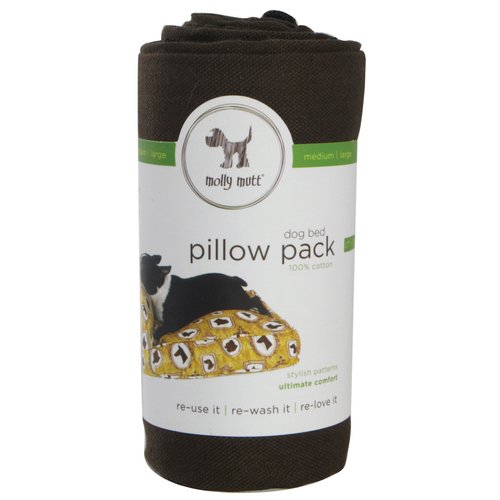 molly mutt Landslide Dog Bed Duvet Pillow Pack, Small - 100% Cotton, Durable, Washable