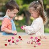 ArtCreativity Mini Valentines Squishies Toys, Bulk 48 PCS, Valentines Gifts for Kids in 12 Cute Designs, Stress Relief Toys for Kids and Adults, Valentines Party Favors and Goodie Bag Stuffers