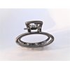 Generic Tiny small dark silver tone oval metal hair claw clip