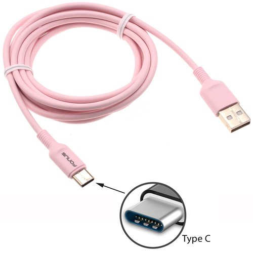 6ft USB-C Cable Pink Charger Cord Compatible with T-Mobile REVVL 7 PRO/REVVL 7 5G, Power Wire Type-C Fast Charge Sync