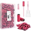 heemeei Small Sanding Bands for Nail Drill, 100Pcs Mini Sanding Bands 180 Medium Grits with Upgrade Design 3.1mm Mandrel Bits for Acrylic Nails Gel Manicures and Pedicure (Pink)