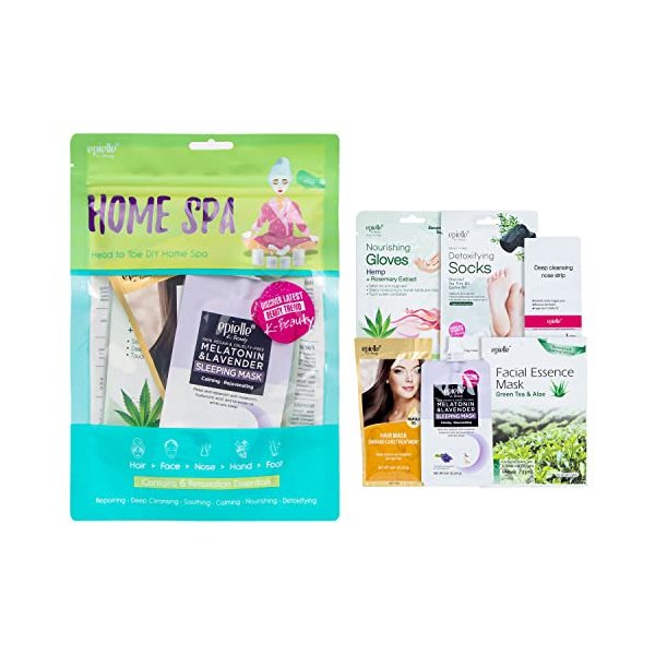 Skincare Beauty Kit | Korean Beauty | 6 Items Included | Gift set for women, Spa Gift for women, Thanksgiving Gift Stocking Stuffers (Home Spa Kit)