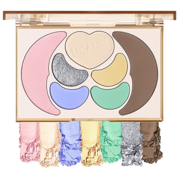 UCANBE All in One Makeup Kit - 4 Shimmer Matte Eyeshadow, 1 Pink Blush, 1 Bronzer Contour, 1 Illuminator Highlighter Makeup Palette Make Up Sets for Women Girls Teens Gift (06 Bucolic Makeup Palette)