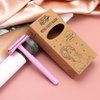 Pink Rex Women's Double Edge Safety Razor (Lavender Purple) Eco-Friendly Includes 10 Razor Blades
