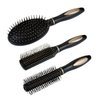 3 Pcs Anti-Static Massage Oval Comb Round Hair Brush Vent Hair Brush Detangling Brush Paddle Brush for Women Men Kid All Wet or Dry Hair's Detangle, Massage, Add Shine