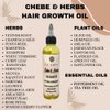 LE SHEA Chebe Hair Oil 27 in 1 Tea Tree & Peppermint Hair Growth Oil Moisturizer, Root Stimulator, Itchy Scalp Treatment with Olive Oil, Jamaican Black Castor Oil, Amla Oil, Apricot, Hempseed Oil Flaxseed Herbs Dry Damaged Hair Beard Locs Twist Braid Drea