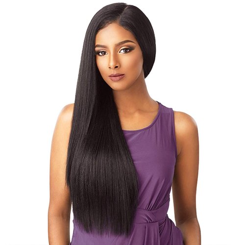 180% Density Yaki Synthetic Lace Front Wig13*4 * 1 Black Long Straight Hair Glueless Lace Front Wigs for Black Women 20 inch