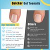 Clear Press on Toenails Short with Nail Glue Kit, SINOKAME Full Cover No File Matte Gel Toe Nail Tips for Regular &Small Toenail Beds Short Lengths, 300 Pcs 15 Inclusive Sizes for up to 10 Pedicures