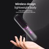 Mindrain Mini Cordless Hair Straightener Brush, Portable Straightening Brush, Only 230g, Lightweight to Carry Out, 5200mAh, USB Rechargeable, Anti-Scald, Gifts for Women, lovers or friends. (Black)