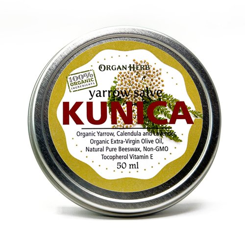 OrganHerb Organic Yarrow Salve (Kunica) 2 oz