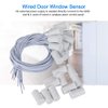Sonew 10pcs NC Recessed Wired Door Window Sensor Magnetic Switch for Home Security Alarm System