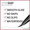MENOW Long Lasting Waterproof Liquid Eyeliner Pencil, Soft Brush Tip with Quick Dry Formula, Sweat Resistant and Smudge Proof Private Label Straight Liner Pen, Black