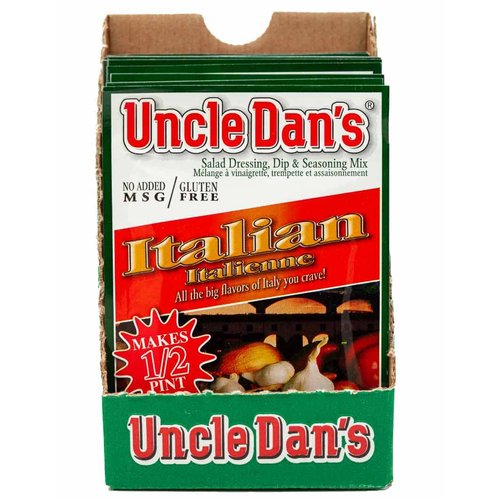 Uncle Dan's Italian Dressing | Singles Case – 12 Count (Pack of 1)