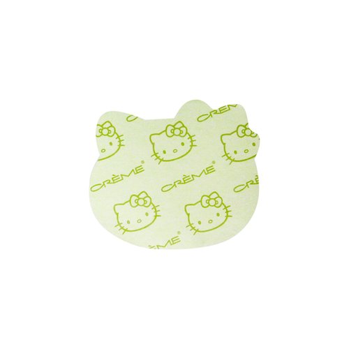 The Crème Shop x Hello Kitty Matcha Blotting Papers + Reusable Compact Mirror - Hello Kitty Collaboration for Oil Control and On-the-Go Touch-ups (Matcha Color Ribbon)