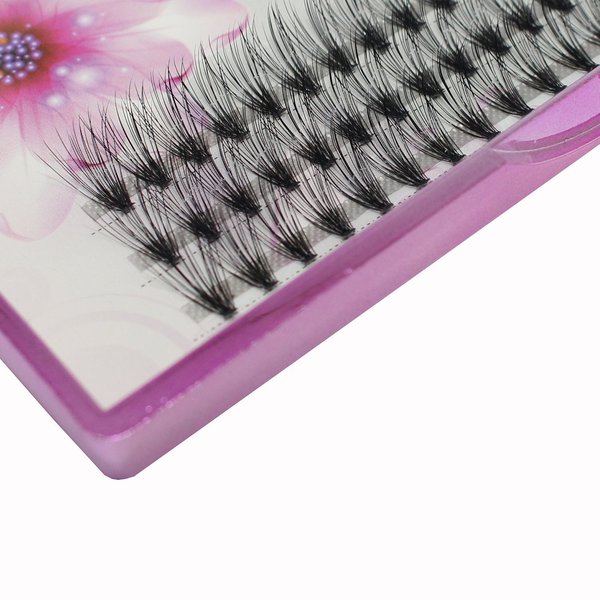 Dedila 8/10/12/14/16/17/18/20mm 60pcs 20 Root Grafting Individual False Eyelashes Mink Natural Long Eye Lashes Cluster Extension Makeup Beauty Fake Eyelash(14mm)