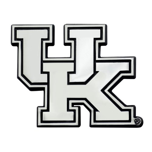 FANMATS 14818 Kentucky Wildcats 3D Chrome Metal Auto Emblem