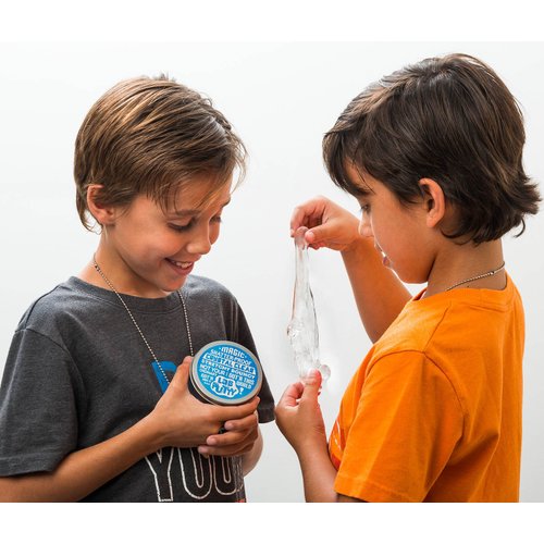 JA-RU Lab Putty Clear Slime Fidget Putty with Tin Case (1 Unit) Bouncing Sensory Putty for Kids. Non Sticky Slime Party Favors for Kids. Stress Relief Anger Management Toys. 9577-1A