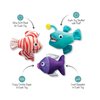Fringe Studio Plush Dog Toy Set, Any Fin is Possible, Small 3 Piece Set, Pet Shop Collection (662084)