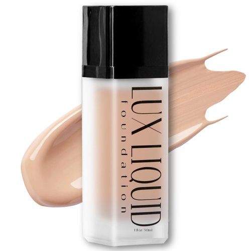BaeBlu Organic Aloe-Based LUX Liquid Foundation, Natural Vegan Gluten-Free Made in USA, Nutmeg