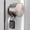 TEMEILI Door Handle Lock, White, Combination Lock, Easy to Install