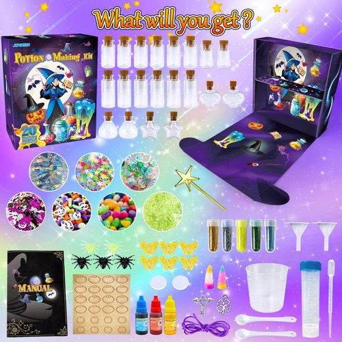 JOPSHEEN Potion Making Kit Children, Making 20 Potions, Crafts Toys Christmas Birthday Gifts for Girls Boys